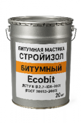 Бітумна мастика СтройIзол бітумний Ecobit ДСТУ Б В.2.7-108-2001