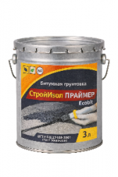 Битумная грунтовка ведро 3,0 л СтройИзол Праймер ЭКОБИТ