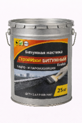 Битумная мастика СтройИзол Битумный ЭКОБИТ ведро 25,0 кг