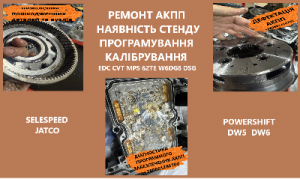 Дефектація АКПП CVT  DCT450 DSG  62TE 6T40  8F35 0AM 0CK 0CL