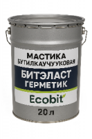 Мастика бутилкаучукова БІТЕЛАСТ - ГЕРМЕТИК EКОБIТ вiдро 20 кг