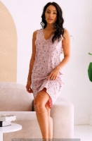 Нічна сорочка з мереживом і квітковим принтом "Lila" (16715) арт. 1887