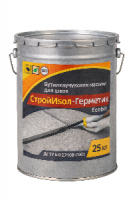СтройИзол-Герметик ЭКОБИТ ведро 25 кг бутилкаучуковая мастика для шво