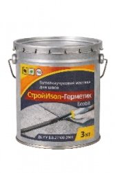 СтройИзол-Герметик ЭКОБИТ ведро 3,0 кг бутилкаучуковая мастика для шво