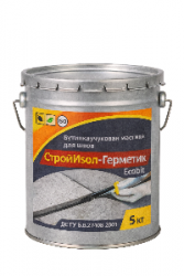 СтройИзол-Герметик ЭКОБИТ ведро 5,0 кг бутилкаучуковая мастика для шво