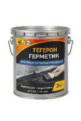 ТЕГЕРОН Герметик ЭКОБИТ ведро 3,0 кг мастика бутилкаучуковая