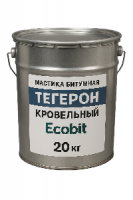 Тегерон Покрiвельний EКОБIТ - покрівельна бітумна мастика вiдро 20 кг