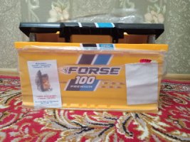 Аккумлятор автомобильный. FORSE. 12в. 100а.. новый.