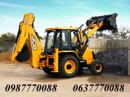 Аренда экскаватора – погрузчика JCB 3cx, TEREX + гидромолот