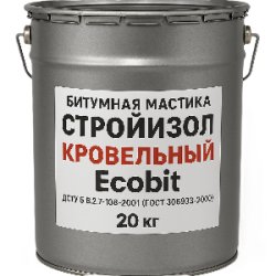 Бітумна мастика СтройIзол Покрiвельний EКОБIТ  20 кг