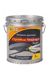 Битумная грунтовка ведро 3,0 л СтройИзол Праймер ЭКОБИТ