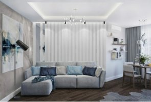 Дизайн стен в интерьере. Монтаж 3D панелей Киев гипсовый декор