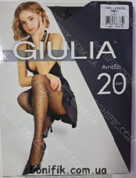 Колготки жіночі в горошок з імітацією сітки AMALIA 20 DEN (model 1)