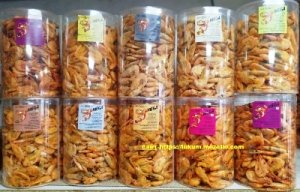 Креветка сушена зі смаком солодкий чилі, бекону, стейку, Рибні снеки