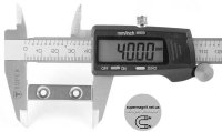 Магніт під потай 40x20x4mm-7/3.5mm х 2 отвори