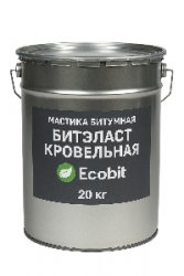 Мастика бітумна БІТЕЛАСТ - ПОКРIВЕЛЬНИЙ Ecobit вiдро 20 кг