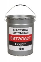Мастика битумная ведро 10,0 кг БИТЭЛАСТ - БИТУМНЫЙ Ecobit