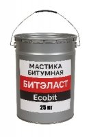 Мастика битумная ведро 25,0 кг БИТЭЛАСТ - БИТУМНЫЙ Ecobit