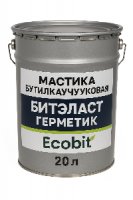 Мастика бутилкаучукова БІТЕЛАСТ - ГЕРМЕТИК EКОБIТ вiдро 20 кг
