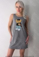 Нічна сорочка з малюнком "Launge Luxe" (арт. LDK 110/29/03)