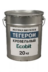 Тегерон Покрiвельний EКОБIТ - покрівельна бітумна мастика вiдро 20 кг