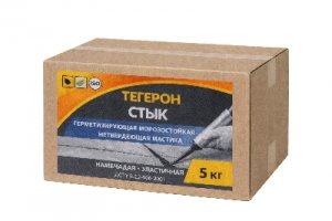Тегерон Стык Экобит ящик 5 кг герметизирующая морозостойкая мастика