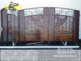 Ворота распашные простые, ворота откатные, навесы.