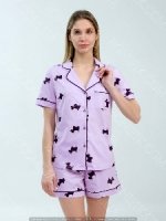Жіноча лавандова піжама "Lavender Puppies" (12062) (арт. 1694)