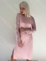 Жіноча нічна сорочка з мереживом "Tea Rose" (арт. LDМ 100/09/01)