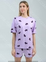Жіноча піжама з собачками "Lavender Puppies" (12062) (арт. 1407)