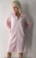 Жіночий рожевий халат із велсофту "Assorty" (90020) (арт. 1634)