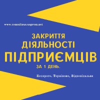 Закриття ФОП, підприємницької діяльності ( недорого ).
