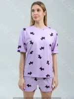 Жіноча піжама з собачками "Lavender Puppies" (12062) (арт. 1407)