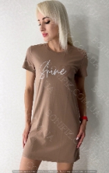 Жіноча туніка-сорочка з коротким рукавом "Shine" (16350) (арт. 1761)