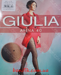 Жіночі колготки з імітацією сітки в горошок AFINA 40 DEN (model 5)